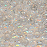 Rocailles klar kristall, Größe 6/0  (4,0 mm), 100 Gramm