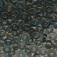 Rocailles klar grau, Größe 8/0  (3,0 mm), 100...