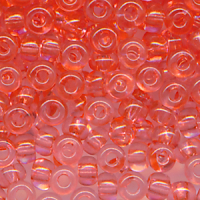 Rocailles corall-rosa klar, Größe 10/0  (2,3...