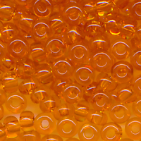 Rocailles klar light orange, Größe 8/0  (3,0...