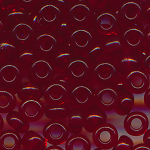 Rocailles klar rubin-rot, Größe 11/0  (2,1 mm), 20 Gramm