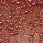 Rocailles rot-braun klar, Größe 10/0  (2,3 mm), 20 Gramm