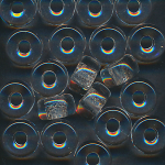 Glasperlen kristall, Inhalt 5 St&uuml;ck, Gr&ouml;&szlig;e 11 x 6 mm