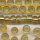Rocailles hell-gold Silbereinzug, 100 Gramm, Größe 7,8 mm, Großloch