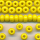 Rocailles sonnen-gelb opak, 100 Gramm, Größe 6,9 mm, Großloch