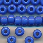 Rocailles blau opak, 100 Gramm, Größe 8,6 mm,...
