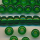 Rocailles smaragd-grün transparent, 100 Gramm, Größe 8,5 mm, Großloch
