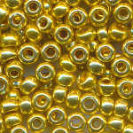 Rocailles weizen-gold metallic