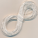 Baumwollschnur weiß gewachst, 10 m, Größe 1 mm Band Kordel