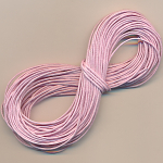 Baumwollschnur rosa gewachst, 10 m, Gr&ouml;&szlig;e 1 mm Band Kordel