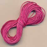 Baumwollschnur dark pink gewachst, 10 m, Größe 1 mm Band...