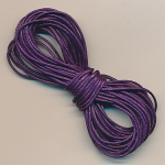 Baumwollschnur violett lila gewachst, 10 m, Gr&ouml;&szlig;e 1 mm Band Kordel