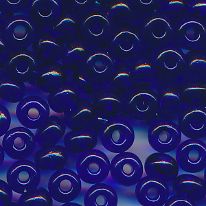 Rocailles klar dunkel-blau, Größe 9/0  (2,6 mm), 20 Gramm