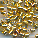 Quetschr&ouml;hrchen goldfarbig, Inhalt 250 St&uuml;ck, Gr&ouml;&szlig;e 1,6 mm