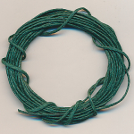 Baumwollband kiefern grün gewachst, 3,50 m, Größe 1 mm 