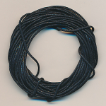 Baumwollband schwarz, Inhalt 3,80 m, Gr&ouml;&szlig;e 1 mm, gewachst