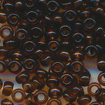 Rocailles transparent braun, Gr&ouml;&szlig;e 14/0  (1,6 mm), 20 Gramm