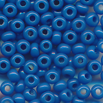 Rocailles opak poliert tauben-blau, Größe 14/0  (1,6 mm),...