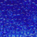 Rocailles transparent blau, Gr&ouml;&szlig;e 14/0  (1,6 mm), 20 Gramm