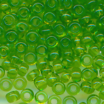 Rocailles klar mai-grün, Größe 14/0  (1,6 mm), 20 Gramm