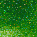 Rocailles transparent mai-gr&uuml;n, Gr&ouml;&szlig;e 16/0  (1,4 mm), 20 Gramm