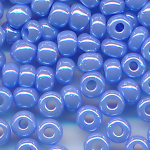 Rocailles l&uuml;ster opak blau, Gr&ouml;&szlig;e 12/0  (1,9 mm), 20 Gramm