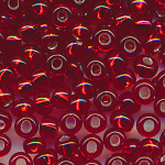 Rocailles Silbereinzug rubin rot, Gr&ouml;&szlig;e 13/0  (1,7 mm), 20 Gramm