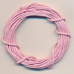 Baumwollband rosa gewachst, 3,15 m, Größe 1 mm 
