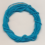 Baumwollband water blau, Inhalt 2,15 m, Gr&ouml;&szlig;e 1 mm, gewachst