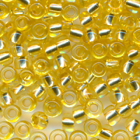 Rocailles gold hell Silberblatt, Inhalt 6 g,...