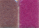 Rocailles Ton in Ton, pink violett, Inhalt 16 g, Gr&ouml;&szlig;e 10/0