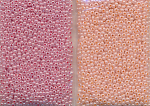 Rocailles Ton in Ton, pastell rosa, Gr&ouml;&szlig;e 11/0, Inhalt 32 g