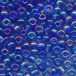 Rocailles blau rainbow, Inhalt 100 g, Gr&ouml;&szlig;e 10/0, discount