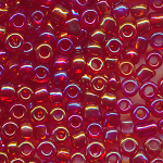 Rocailles blutorange-rot rainbow, Inhalt 100 g, Gr&ouml;&szlig;e 10/0, discount