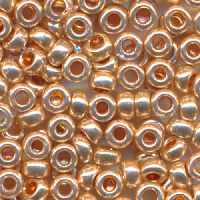 Rocailles dark gold metallic, Inhalt 17 g, Größe 8/0,...