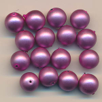 Wachsperlen violett perlmutt, Inhalt 30 Stück, Größe 8...
