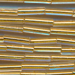 Stiftperlen kristall echt Gold inside, Inhalt 16 g, Größe 7,3 mm x 2,0 mm, antik Strang