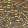 Rocailles kristall messing-gold lining, Größe 8/0  (3,0 mm), 100 Gramm