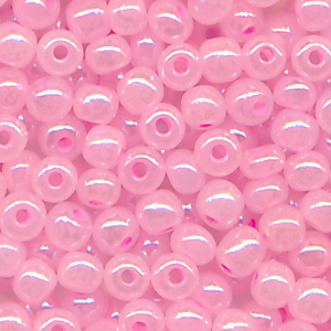 Rocailles eis-pink cylon, Größe 6/0  (4,0 mm), 20 Gramm