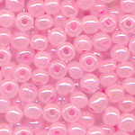 Rocailles eis-pink cylon, Größe 6/0  (4,0 mm),...