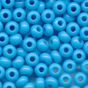 Rocailles opak poliert bleu, Größe 10/0  (2,3 mm), 20 Gramm