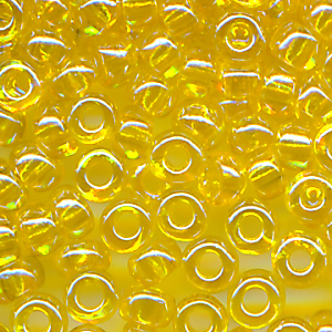 Rocailles lüster klar gelb 20 Gramm 10/0  (2,3 mm)