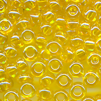 Rocailles lüster klar gelb 20 Gramm 10/0  (2,3 mm)