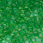 Rocailles emerald grün, Inhalt 24 g, Größe 9/0, böhmisch