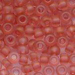 Rocailles Beads matt berry rot transparent