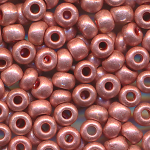 Rocailles Beads matt dark rosa metallic