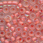 Rocailles kristall lining alt-rosa, Gr&ouml;&szlig;e 8/0  (3,0 mm), 100 Gramm