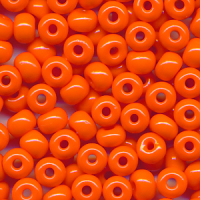 Rocailles leucht orange, Inhalt 6 g, Größe 4,5...
