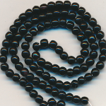 Glasperlen schwarz, Inhalt 100 St&uuml;ck, Gr&ouml;&szlig;e 3 mm, Kugel