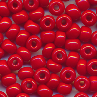 Rocailles ruby rot, Inhalt 9 g, Größe 4,5 mm,...